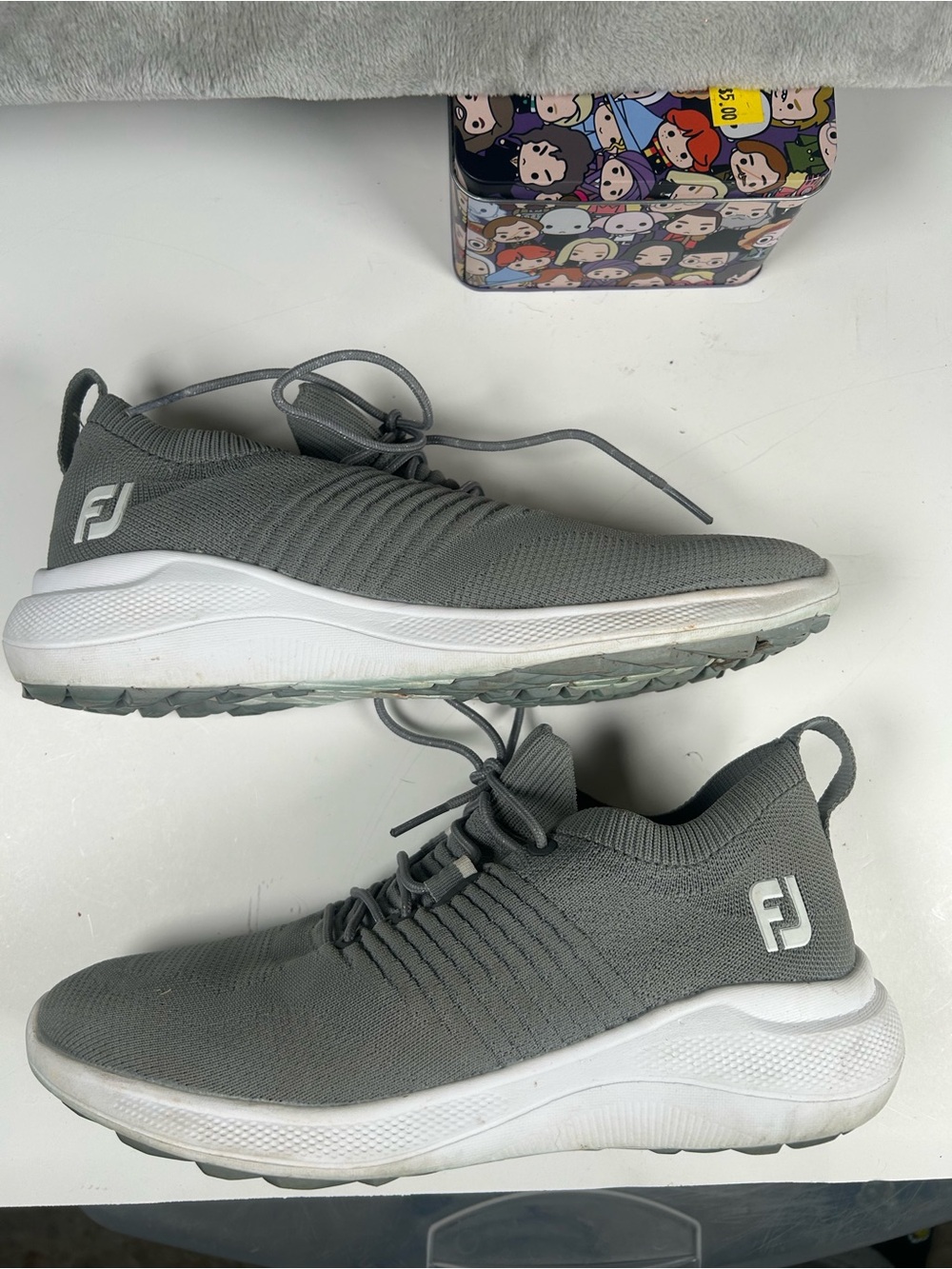 Footjoy Flex XP Gray Knit Slip-On Sneakers - Picture 8 of 15